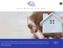 Tablet Screenshot of metz-immobilien.net